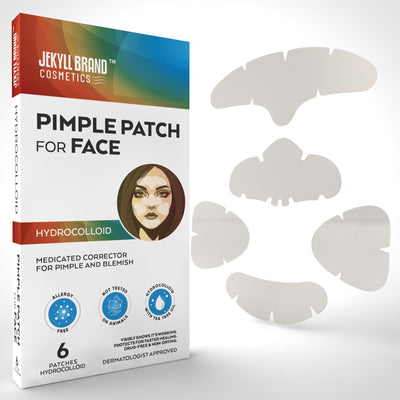 JHydrocolloid Full-Face Pimple Patch – Acne & Blemish Treatment for Sensitive Skin, Nose, Forehead, Chin & Cheeks