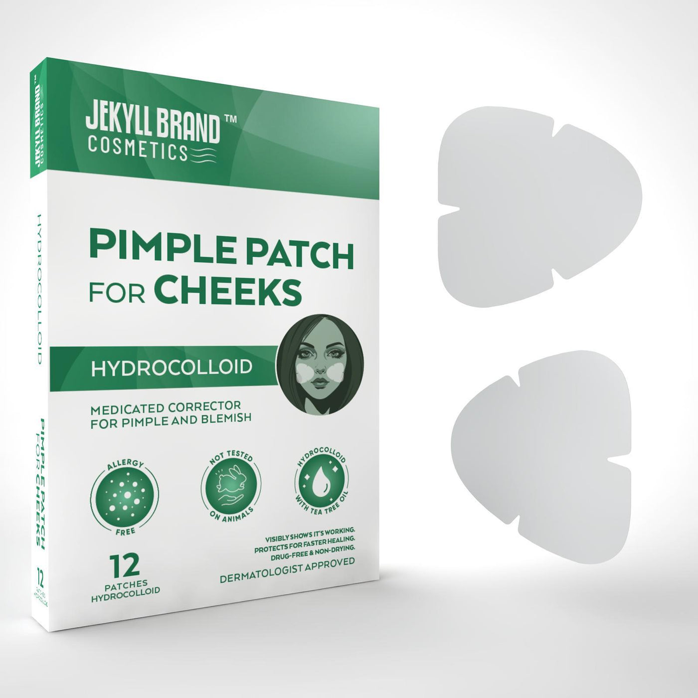 Cheek Acne & Blemish Patch – Fast Healing Hydrocolloid Spot Care