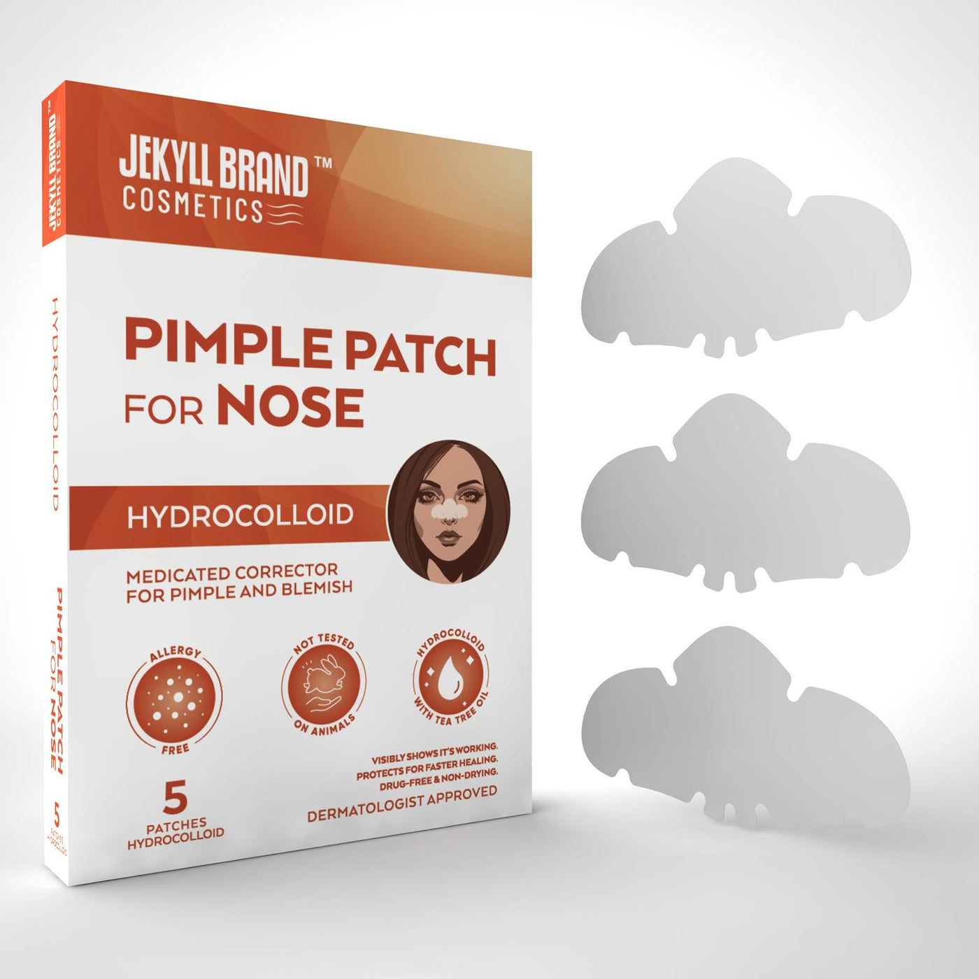 Nose Pore Patch for Pimples, Blemishes & Acne – Hydrocolloid Spot Treatment for Clear, Smooth Skin